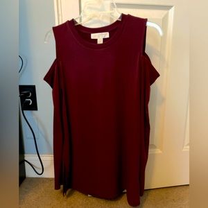 Michael Kors Cold Shoulder Blouse M NWT